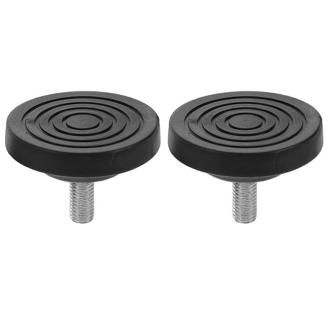GOOHOCHY 2 almohadillas niveladoras para equipo de fitness: patas de goma antideslizantes M8/M10 para cintas de correr - Nivelador ajustable para suelos irregulares