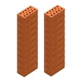 thumbnail image 4 of 40x Ladrillos en miniatura perfke para construcción de modelos de casas DIY, 4 of 9