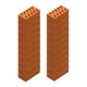 thumbnail image 4 of 40 Piezas de Ladrillos en Miniatura Hugo Mini Ladrillos de Pared para la Construcción de Modelos DIY Rojo y Gris, 4 of 9