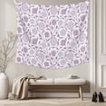 thumbnail image 5 of Purple Flowers Tapestry for Bedroom Wall Hanging Tapestry, Vintage Country Plants Floral Herbs Ceiling Backdrop Tapestries Poster Blanket Wall Decor for Teens Room Living Room Dorm 55" x 73", 5 of 8