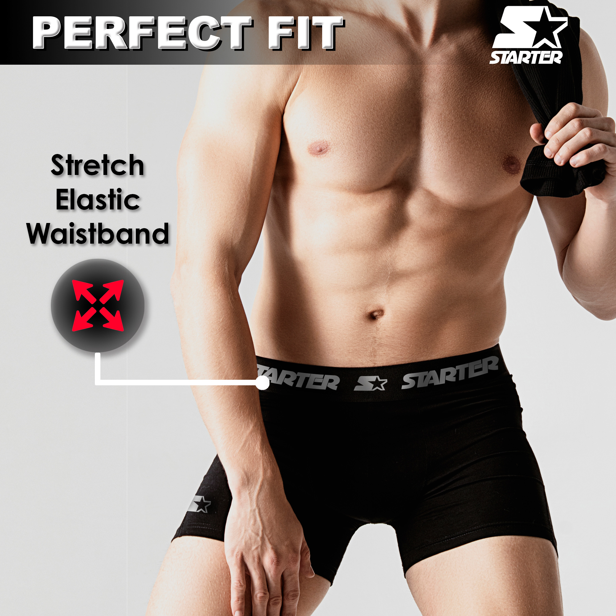 Starter Men's Breathable Boxer Brief, Multicolor, 6-Pack photo 4