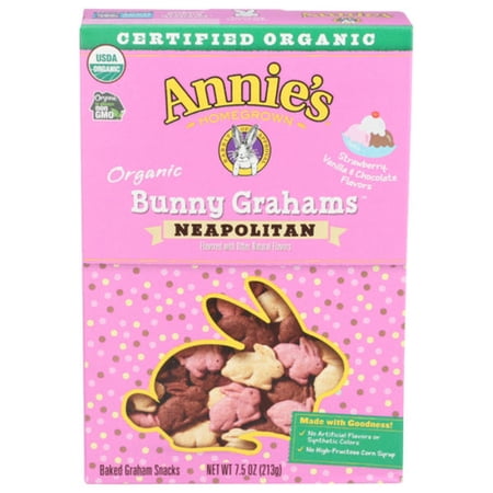 Annie's Homegrown Organic Neapolitan Bunny Grahams 7.5 oz Package May Vary