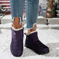 thumbnail image 5 of DeHolifer Boots for Women Plus-Size Fleece-Lined Thick-Soled Warm Comfortable Snow Boots with Zipper, 5 of 8
