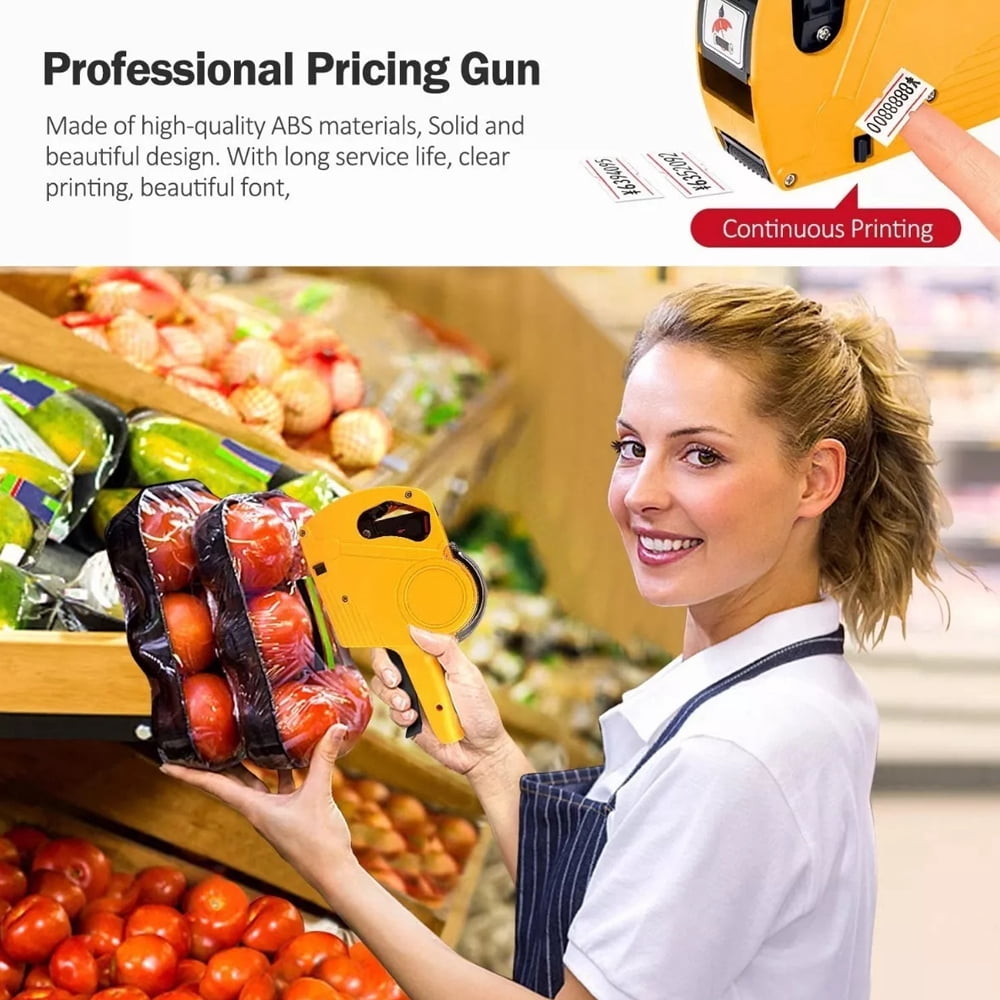 Price Label Printer,Printer 8 Supermarket Price Label Printer Row Commissary Manual Marker Row Commissary 8 Supermarket Price Commissary Manual Price Twirltide Dsfen Qisuo Printer Siuke Abs