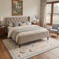 thumbnail image 3 of KUETH 5'X7' Vintage Floral Area Rugs Machine Washable Rugs for Living Room, Non Slip Flat Pile Rug with Rubber Backing, Boho Rug for Entryway Bedroom Dining Room Home Office, 3 of 3