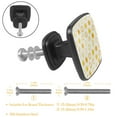 thumbnail image 3 of 4 Pcs Cabinet Handle Drawer Pulls Doodle Suns Yellow Knobs with Screws Square Furniture Office Cabinet Knob Decoration, 3 of 7