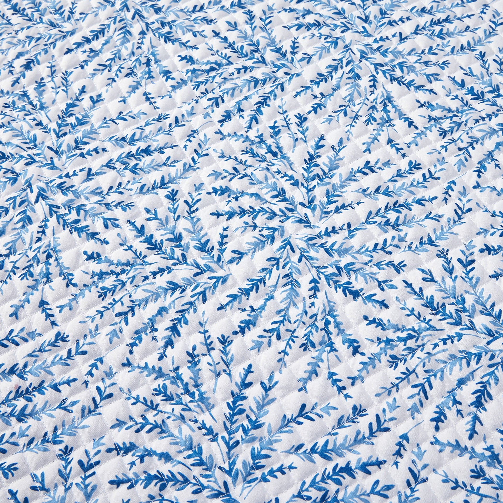 Mainstays Blue Fern 3-Piece Quilt Set,Full/Queen