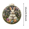 thumbnail image 3 of Easter Bunny Embroidery For Beginners DIY Art With Threads Needle And Pattern, 3 of 5