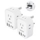 thumbnail image 1 of Adaptador de Enchufe LENCENT Blanco Tipo G con 4 Salidas CA y USB para Viaje de México a Reino Unido, 1 of 7