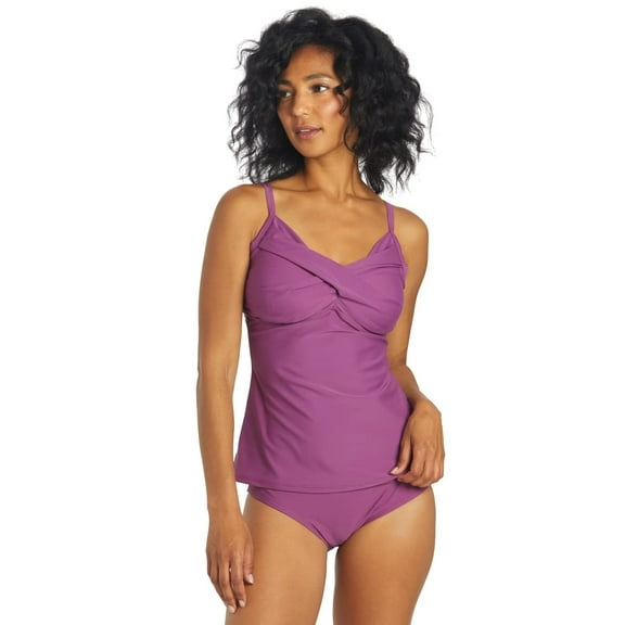 Sporti Twist Underwire Tankini Top, Removable Cup, Athleisure (Women’s)