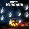 thumbnail image 1 of Heitepabg Halloween Flat Ghost LED String Lights Battery Box and Infrared Remote Control Halloween Lights Indoor Outdoor 14.7FT 30 LED Lights Halloween Decorations Lights for Garden, Wall, Tree, 1 of 5