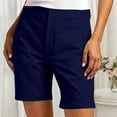 thumbnail image 4 of Bermuda Shorts for Women Trendy 2025 Casual Summer High Waisted Chino Shorts Straight Leg Hiking Vacation Outfits, 4 of 7