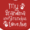 thumbnail image 4 of Inktastic Grandma Grandpa Love Me Girls Boys or Girls Baby Bib, 4 of 4