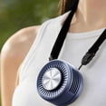 thumbnail image 4 of Clearance Sale! | 3 Speed Quiet Rechargeable Clip Fan, 360° Rotatable Portable Mini Personal Fan, Hands-Free Cooling Fan For Home School Travel Hiking Outdoor(White), 4 of 9