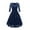 Navy, variant on Utoimkio Women's Vintage Lace Long Sleeve Party Dress V Neck Elegant Formal Maxi Dresses Evening Gowns for Women