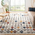 thumbnail image 2 of SAFAVIEH Morocco Tashi Geometric Polyester Area Rug, Grey/Gold, 9' x 12', 2 of 7