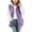 Purple, variant on UQJfacai Girls Fleece Jacket Kids Color Block Zip Up Fall Jackets Casual Outerwear Long Sleeve Hooded Winter Coat with Pockets 5-14 Years