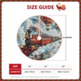 thumbnail image 2 of Fotbe Red Train Hot Air Balloon Pattern Christmas Tree Skirt, Tree Skirts Plush Christmas Decorations, Christmas Tree Skirts Xmas Decorations Holiday Party Decor-36", 2 of 6