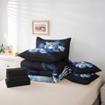thumbnail image 6 of Feelyou Jungle White Tiger Twin Bedding Sets 7-Piece, Blue Rose Flower Bedding Comforter Set, Couple Lover Men Women Reversible Sheet Sets, Microfiber Bedroom Decor, 6 of 8