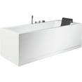 thumbnail image 5 of EAGO AM154ETL-L6 6 ft Acrylic White Rectangular Whirlpool Bathtub w Fixtures, 5 of 12