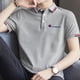 thumbnail image 1 of [Alta Calidad] Cuello Casual Hombres Polo Camiseta De Color Sólido Gran Tamaño M-5XL Oversize Bussiness Lisopangjing, 1 of 3