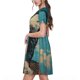 thumbnail image 2 of Disketp Blue Watercolor Duck para Vestido de Manga Corta para Mujeres, Vestidos de Verano para Mujeres, Casual y Holgado para la Playa, 2 of 6