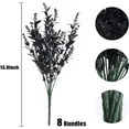 thumbnail image 2 of 8 Bundles Artificial Flowers Fake Outdoor Plants Faux UV Resistant Lavender Flower Plastic Shrubs Indoor Outside Hanging Decorations (Fuchsia), 2 of 4
