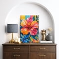 thumbnail image 2 of Canvas Wall Art Vibrant Hibiscus Floral Print for Living Room Decoration - 32x48, 2 of 8