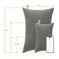thumbnail image 4 of Ntbay 2 Pack Microfiber Soft Tiny Pillows, Machine Washable Travel Pillows, 11" x 7", Dark Gray, 4 of 5