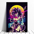 thumbnail image 3 of Cuadro Decorativo Goku SSJ4 Vaporwave Canvas Listo Para Colgar 40x60cm Jungle Art Impresion Tela Arte, 3 of 6