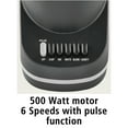 thumbnail image 5 of Mainstays 500 W 6-Speed Blender With 48 oz/1.5 L Jar , Black , New, 5 of 9