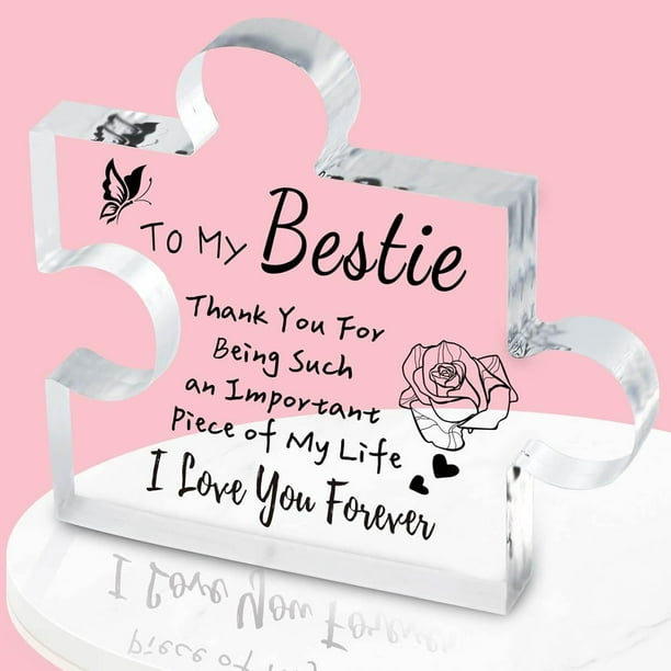 Fiudx Rompecabezas de Acrílico, Diseño Personalizado con Mensaje Dulce, Material Irrompible, Regalo Especial de Aniversario, Decoración Única para El Día Del Padre, Día de La Madre, Aniversario, Jueg
