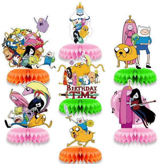 Adventure Time Centerpieces Honeycomb Table Toppers Decorations for Photo Props Birthday Party Decor Supplies
