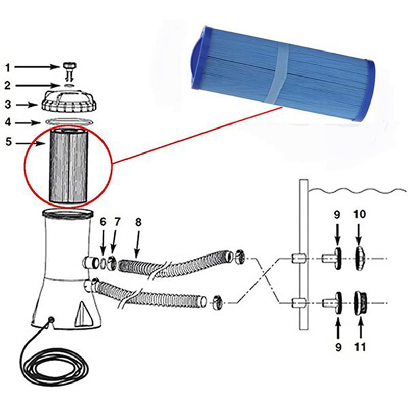 2X Spa Filter 2 Inch Female SAE Threaded for PWW50L U-Nicel 4CH-949, FC-0172,SD-01143,for Hot Tub Filter 817-4050