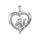 thumbnail image 2 of Collar de plata S925 con colgante en forma de corazón para mujer --- Código de modelo 13541, 2 of 2