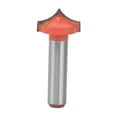 thumbnail image 1 of CNC Router Bits Tungsten Carbide Blade 45 Gauge Steel Body PTFE Coating 8mm/0.3in Round Shank Clean Cutting Tool18mm, 1 of 14