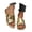 Gold, variant on Elegant Open Toe Slide Sandals Soft Thin Strap Low Heel Slippers For Women Summer Casual Wear