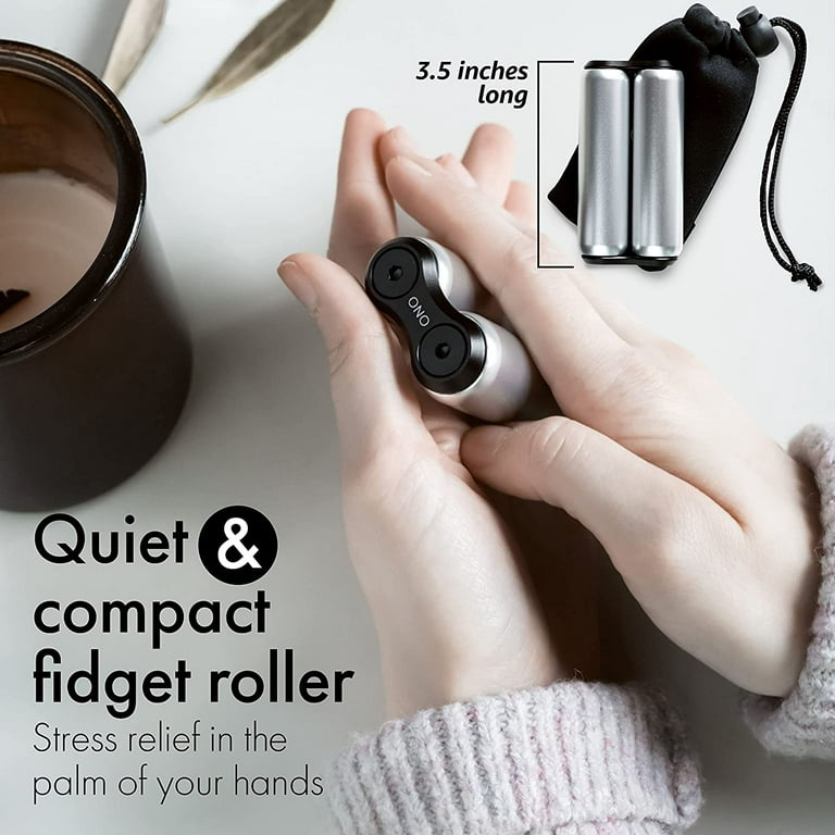 Grey ONO Roller - (The Original) Handheld Fidget Toy for Adults, Help  Relieve Stress, Anxiety, Tension, Promotes Focus, Clarity