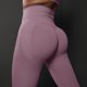 thumbnail image 3 of MKLEKYY Leggings deportivos para mujer, nuevos pantalones de yoga ajustados de punto sin costuras color melocotón para mujer, cintura alta y pantalones para correr y fitness 5055, 3 of 4