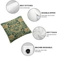 thumbnail image 4 of Awypu William Rabbit Floral Print Throw Pillow Covers Set of 2 Aesthetic Pillow for Bedroom Decorative Pillowcase Home Decor Living Room Cushion Case for Bed Sofa Couch White, 4 of 6