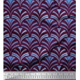 thumbnail image 1 of Soimoi Cotton Poplin Fabric Scales Geometric Print Fabric by Yard 56 Inch Wide, 1 of 3