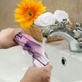 thumbnail image 5 of Nawy Purple Black Tulips Kitchens Bathrooms Showers Hand Towel 2-Pack 27.5*16in, 5 of 6