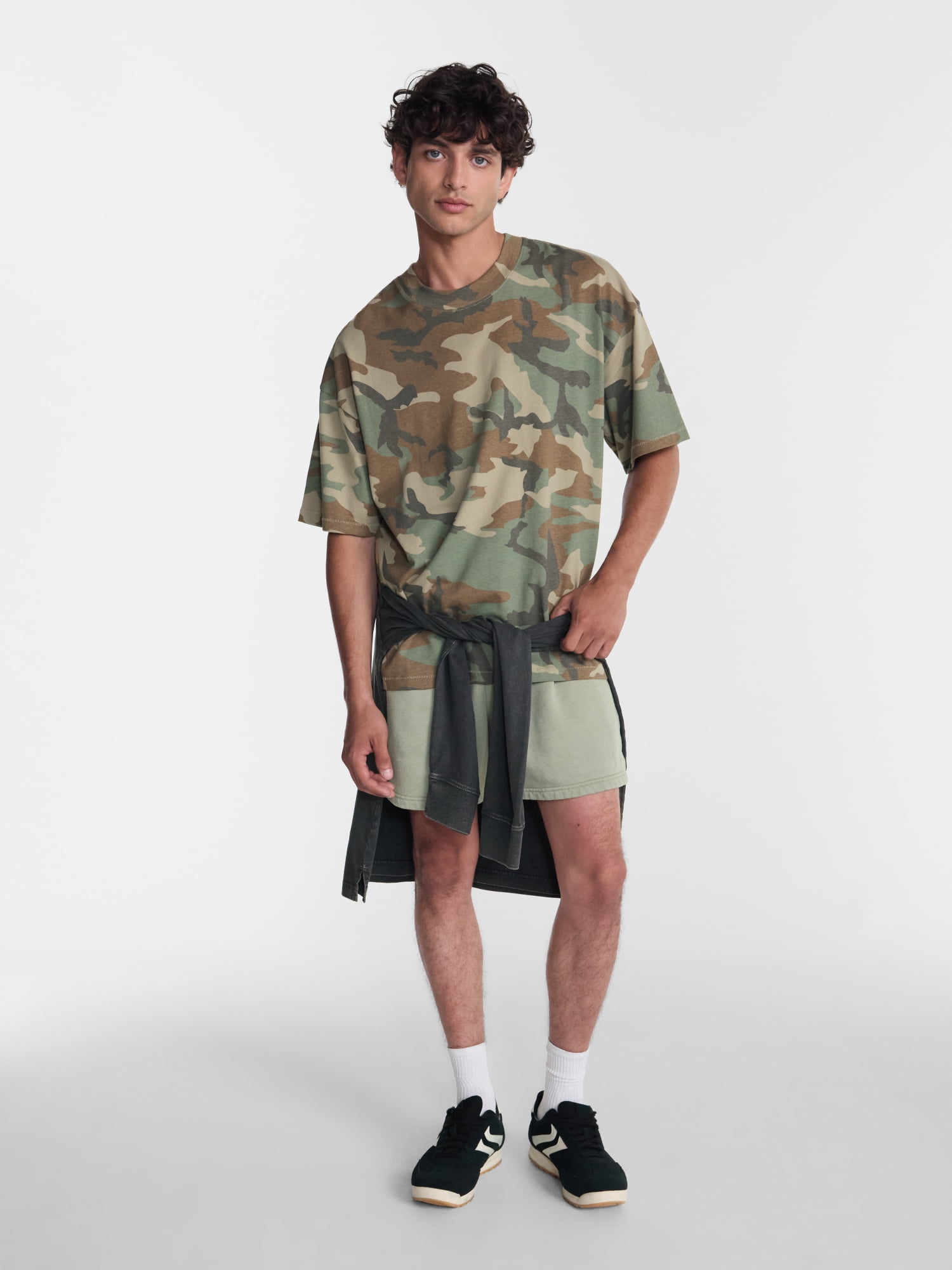 No Boundaries Boxy Fit Heavyweight Cotton Tee, Men's & Big Men's XS-3XL