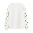 thumbnail image 5 of Cadancy St Patrick Shirts for Women Irish Shamrock Heart Graphic Long Sleeve Pullover Sweatshirts Crewneck Casual Loose Tops Fashion Funny Holiday Outfits, 5 of 5
