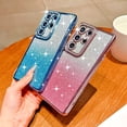 thumbnail image 6 of for Samsung Galaxy S26 Ultra Magnetic Case Compatible with Mag-Safe, Clear Back + Glitter Bling Paper Plating Edge Phone Case Camera Lens Protector Back Cover for Samsung Galaxy S26 Ultra, Gold, 6 of 8