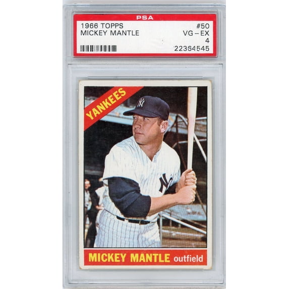 1966 Topps Mickey Mantle #50 PSA 4