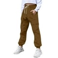 thumbnail image 5 of FDDMis Sweat Pants for Teens Winter Pants Girls Tan Pants Boys Khaki Pants Size 6 Boys Pants 5-6 Girls Clothing Size 14-16 Kids Christmas Gifts, 5 of 9