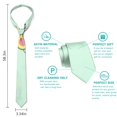 thumbnail image 5 of Cute Avocado Design Men's Necktie - Classic Satin Formal Tie for Grooms & Professionals - Healthy Fruit Print Wedding Tie - Durable Wrinkle-Resistant Gift, 5 of 5