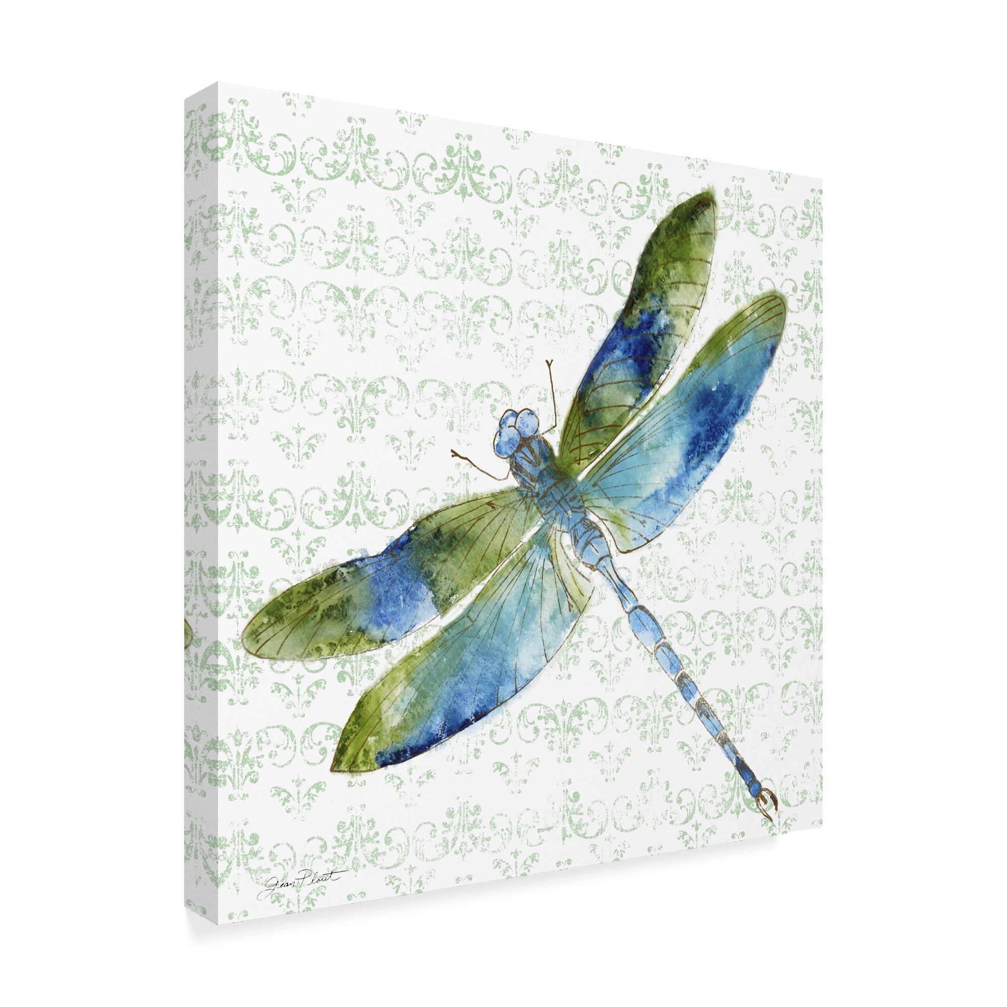 Trademark Fine Art 'Dragonfly Bliss 2' Canvas Art by Jean Plout