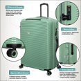 thumbnail image 6 of it luggage Traversed 28" Hardside Checked 8 Wheel Expandable Luggage Suitcase Spinner, Hedge Green, 6 of 11